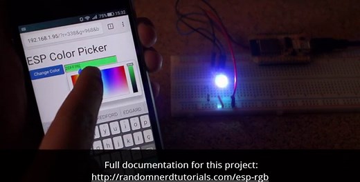 ESP8266 RGB Color Picker | Random Nerd Tutorials