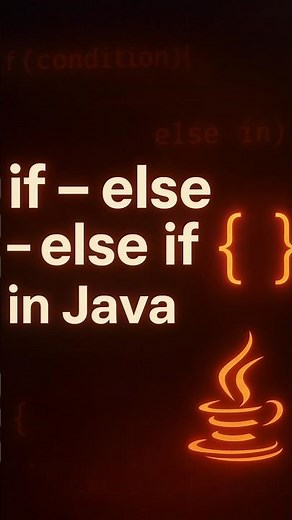 If Else in Java #coding #shorts