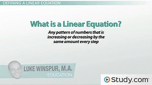Linear Equations | Definition, Formula & Solution