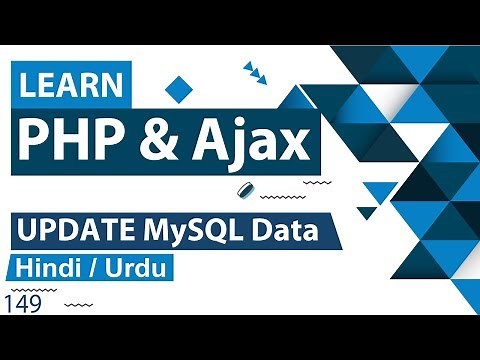 PHP Ajax Update Records of Database Tutorial in Hindi / Urdu