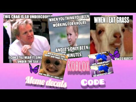 ✨ROBLOX MEME DECALS IDS
