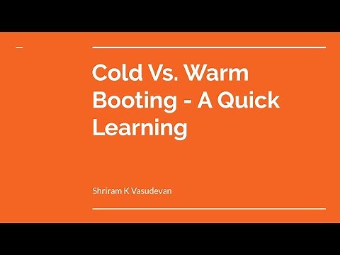 Cold vs. Warm Booting in 3 mins.