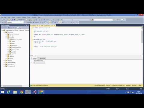 18.SQL Server Tutorial -Telugu (SP with output parameters,System Defined Sp)