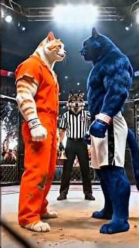 The Cat Fight in Jail Café |Training and Battle for Leadership ! #cat #catshorts #catstory #story