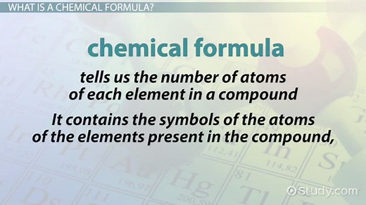 Chemical Formula Definition & Examples