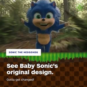 149K views · 486 reactions | Watch this deleted clip from the Sonic the Hedgehog movie to see what a pre-redesign Baby Sonic looked like. And yes: it has teeth. | IGN | Facebook