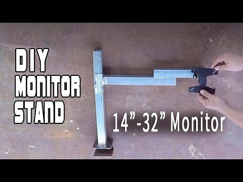 How to Make a Monitor TV Stand! Fully Adjustable! Can Hold 17 to 32 inches Monitor. DIY