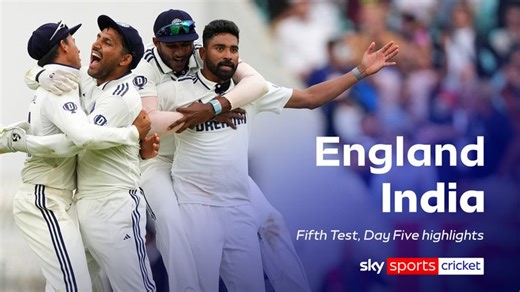 England vs India: Fifth Test, day five highlights