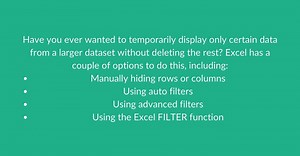 How to Filter in Excel