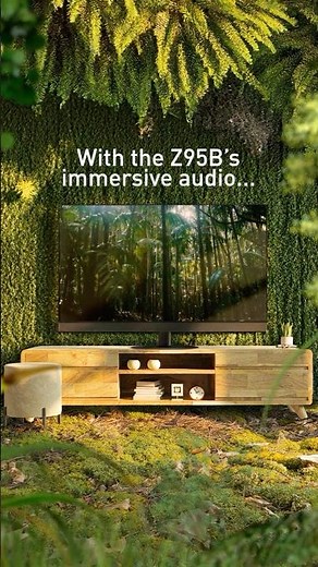 🌴❄ The Panasonic Premium Z95B Series OLED TV turns your living room into a nature retreat.​