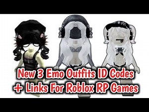 New 3 Emo Outfits ID Codes + Links For Brookhaven RP, Berry Avenue, And Bloxburg (Part 6)