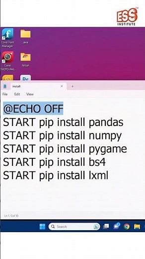 How to install Multiple Python Modules in a Single Click with Python| ESS Computer Institute