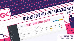 Contoh dan Tutorial Project PHP OOP MVC Sederhana - Aplikasi Buku Kita