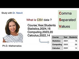 What is CSV data format and how to create it ? - Dr. Nesvit