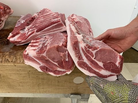 How to Butcher a Pig | Raising Pigs | A Year's worth of Pork | Family of 4