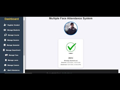 Face Recognition Based Student Attendance System v3