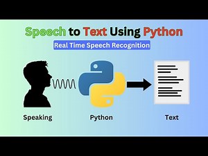 Python Speech Recognition Tutorial | Speech to Text in Python | Speech to Text Converter