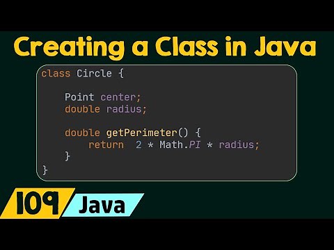 Creating a Class in Java