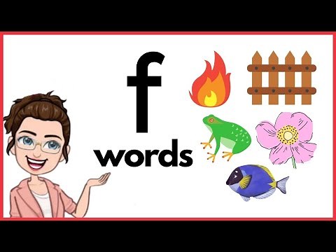 WORDS THAT START WITH LETTER Ff | 'f' Words | Phonics | Initial Sounds | LEARN LETTER Ff