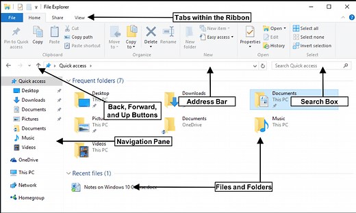 File Explorer in Windows 10 - Instructions and Video Lesson