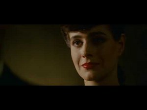 Blade Runner (1982) scene when Rick Deckard (Harrison Ford) met first time Rachael (Sean Young)