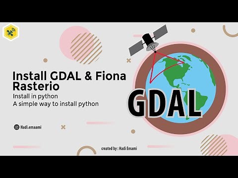 install gdal , rasterio and fiona in python