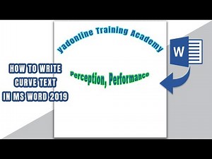 How to Write a Curve Text in Microsoft Word 2019 || How tp Curve a Text in ms word