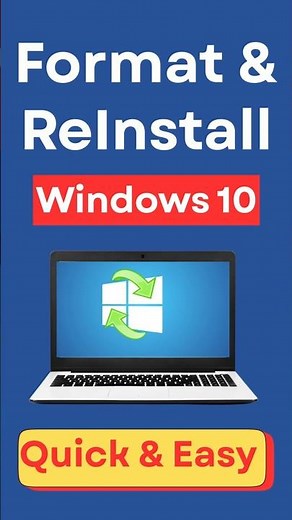 Format and Re Install Windows 10