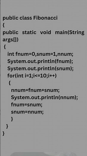 Fibonacci Series in Java | Simple Java Program for Beginners