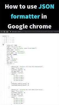 How to install and use JSON Formatter in chrome to view JSON data in a nice formatted way #shorts