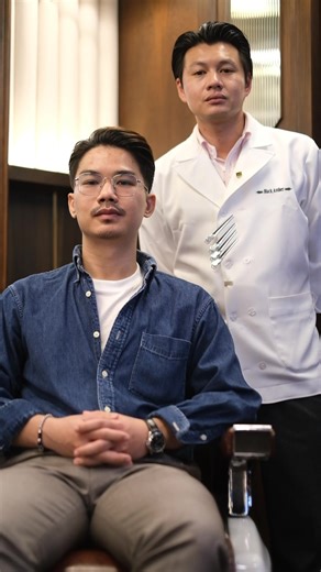 82 reactions · 31 shares | Upgrade your style at Black Amber Design and cut by Senior Barber Chris at Black Amber Sathorn. #blackamberbarber #menstyle #barbershop | Black Amber | Facebook