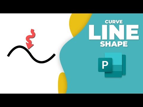 How to insert curve line in Publisher