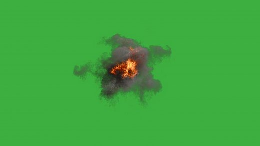 Green Screen Explosion Stock Video Footage for Free Download