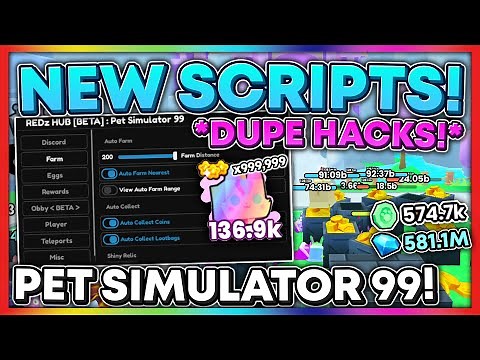 [UPDATE 1] Pet Simulator 99 Script / HACK | Auto Farm Coins + Rank | DUPE + Free Gamepass | PASTEBIN