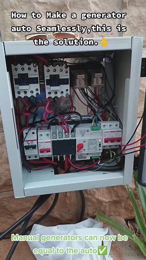 How to make or turn manual (key start) generators auto without an autogen controller... It has never been this easy,seamless and convenient.#jeanelektrik #viral #trendingvideos #trendingkenya #electricalworks #automaticsystems #generator #solution #automatic