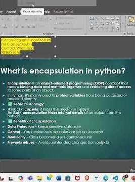 What is encapsulation in python