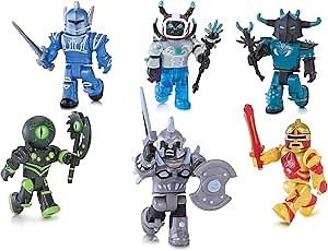 Amazon.com: Roblox Action Collection - Champions of Roblox Six Figure Pack [Includes Exclusive Virtual Item] : Toys & Games