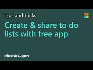 Free app to create and share to do lists | Microsoft To Do