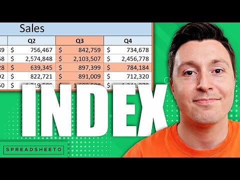 How to use the INDEX function in Excel [step by step]