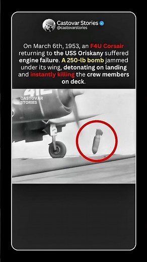US Fighter Explodes on Landing – 1953 Tragedy #shorts