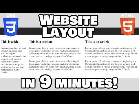 CSS website layout in 9 minutes! 🗺️