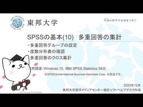 SPSSの基本(10)多重回答の集計