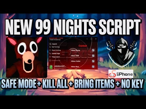 [✨] New 99 Nights In The Forest SCRIPT (Roblox) * NO KEY* [ Bring Items, Auto Win, Kill All, ]