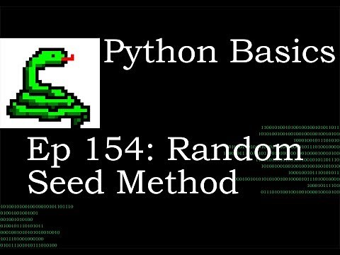 Python Basics Tutorial Random Seed Method || Data Science Building Block