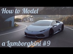 3D Car Modeling Tutorial pt.9 | Autodesk Maya | Modeling a Lamborghini Huracan