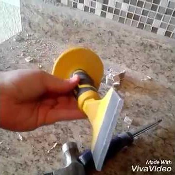 DIY How to remove mesh glass mosaic tile backsplash