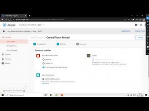 create first proxy API in APIGEE