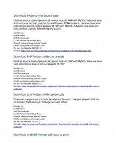 Mini Projects In Php Mysql With Source Code Free Download
