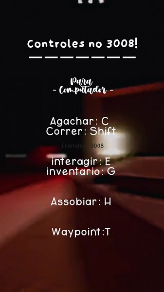 Controles 3008 no Roblox para PC