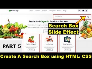How To Make A Search Bar Using HTML And CSS | Awesome CSS Search Box Using Only HTML & CSS